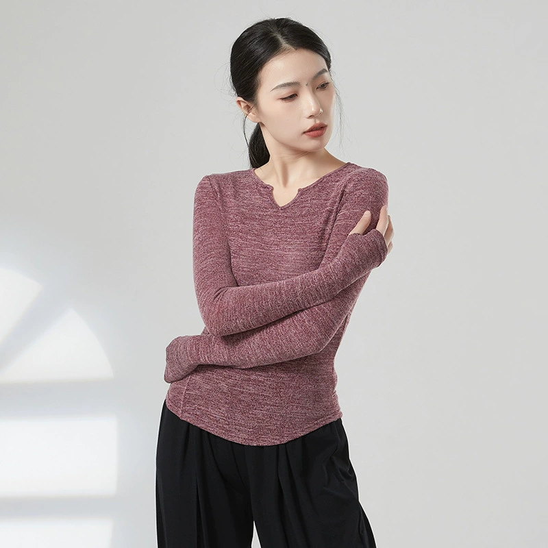 Одежда для современных танцев Топ Китайский танец Классический танец очарование тела похудение палец комплект с длинным рукавом весенняя одежда для тела