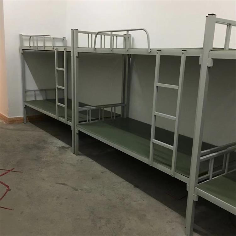 加厚双层铁架床学生宿舍上下铺高低床钢制公寓铁艺床工地双人铁床-阿里巴巴