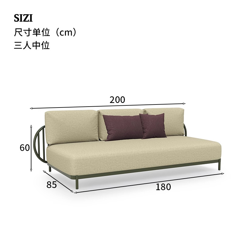 Combinación de sofá al aire libre patio al aire libre villa al aire libre sala de estar hotel famoso hotel club de ocio terraza sofá de caña