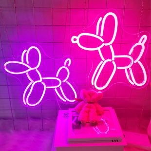 Manufacturer Led Neon Lights Indoor and Outdoor Puppy Shape Neon Lights Soft Light Strips Acrylic Base Plate Sign Customization