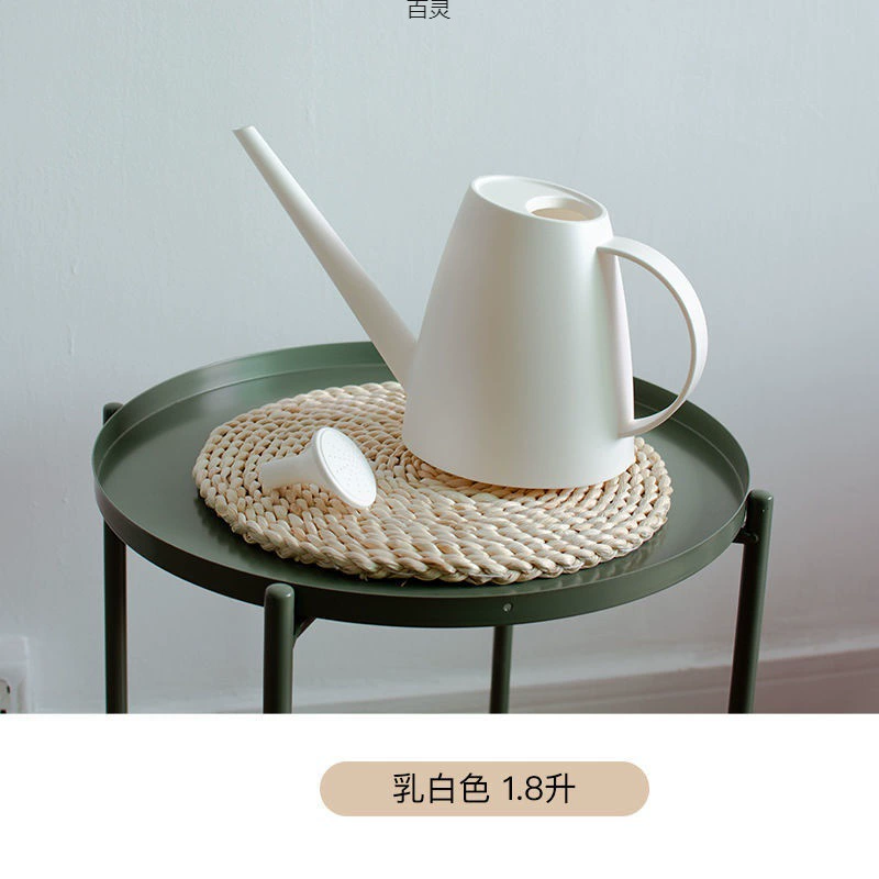 Макарон матовый молочно-белый белый чайник для полива с длинным горлышком Guangyuan, бытовой чайник для душа для выращивания цветов и овощей, чайник для полива из смолы, завод