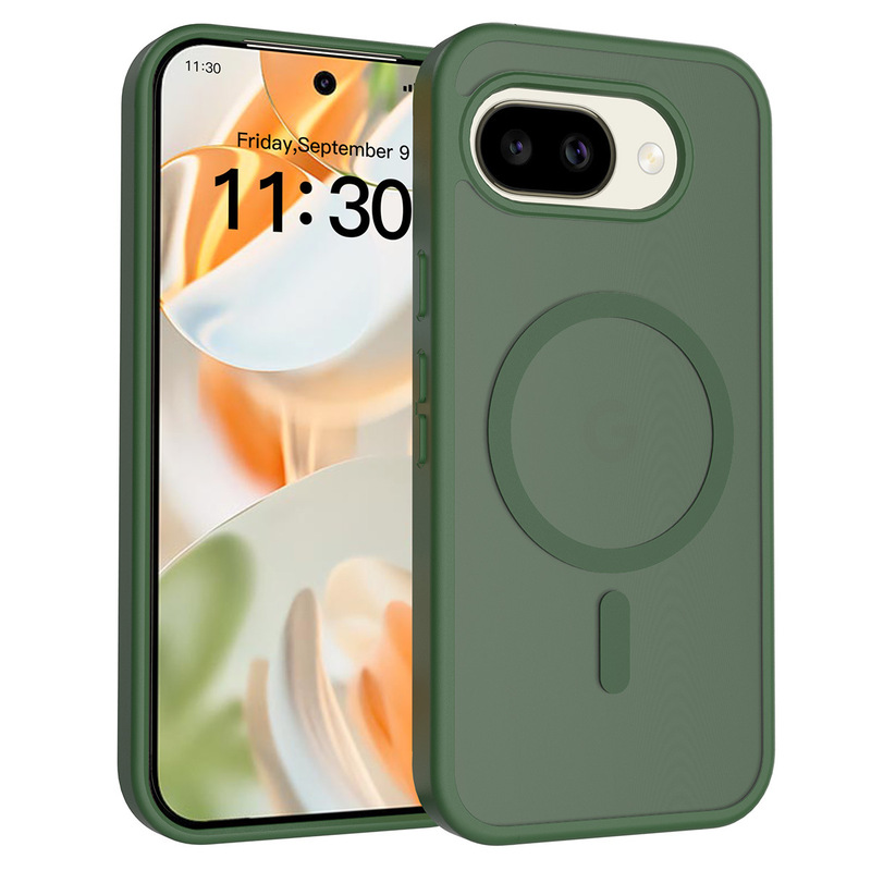 Suitable for Google Pixel10A Skin-Feel Magnetic Two-In-One Mobile Phone Case Pixel9A Silver Shield Anti-Fall Mobile Phone Case 10