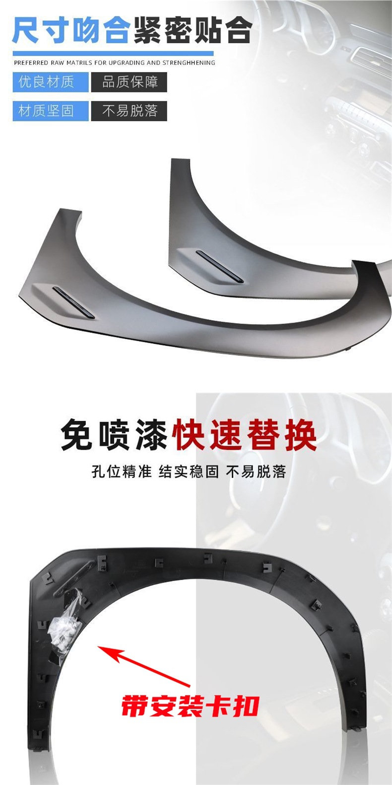 Suitable for Gac Trumpchi Aian Y Wheel Eyebrow Aion Aian Yplus Front and Rear Door Fender Wheel Eyebrow Anti-Scratch Strip