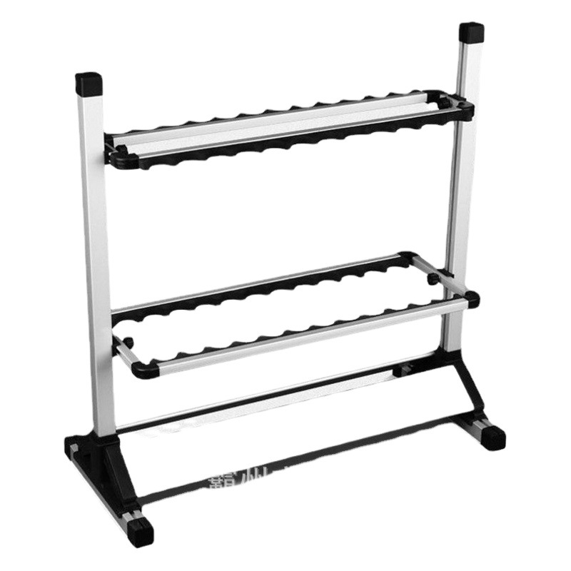 Aleación de aluminio caña de pescar estante de exhibición artes de pesca Barra de mar Luya soporte de la barra de aleación de aluminio de almacenamiento estante de exhibición hogar