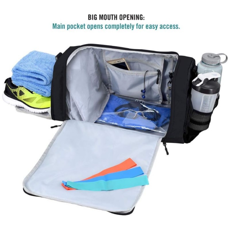 Spot bolsa de fitness de boca de rejilla múltiple bolsa de zapatos independiente capa de aislamiento bolsa de viaje de separación seca y húmeda bolsa de yoga bolsa de natación impermeable