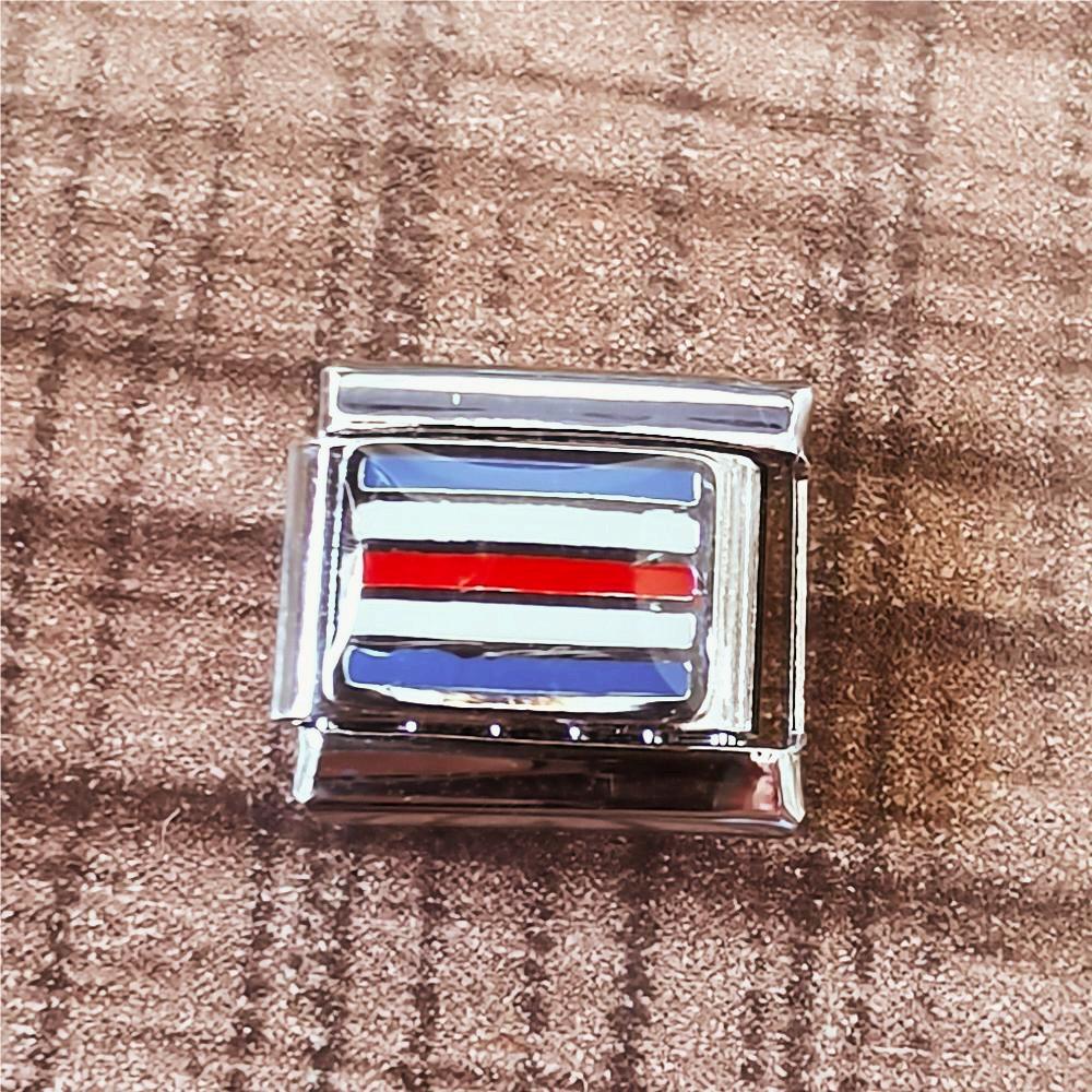 1 Stück 9*10mm Edelstahl 304 Nationalflagge Konstellation Blume Armbandkarte display picture 16