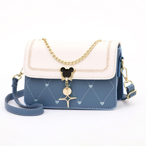 Valentine's Day Women's Shoulder Small Square Bag  Summer New Fashion Versatile Style Niche Girl Heart Gift Bag