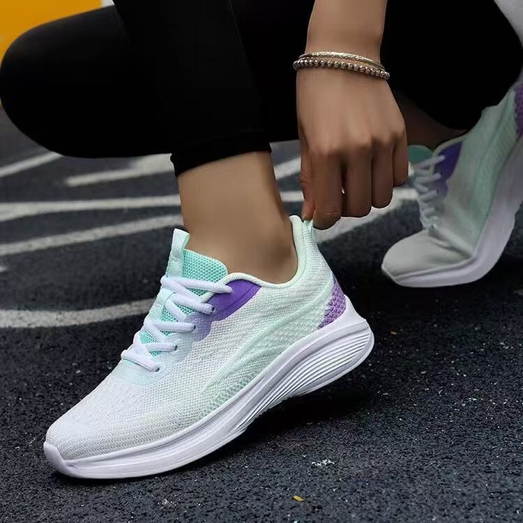 Women's Running Shoes for Foreign Trade, Casual Versatile Fashion Sneakers, Soft Sole Mesh Lightweight Breathable Flyknit Running Shoes Women's Running Shoes for Foreign Trade, Casual Versatile Fashion Sneakers, Soft Sole Mesh Lightweight Breathable Flyknit Running Shoes