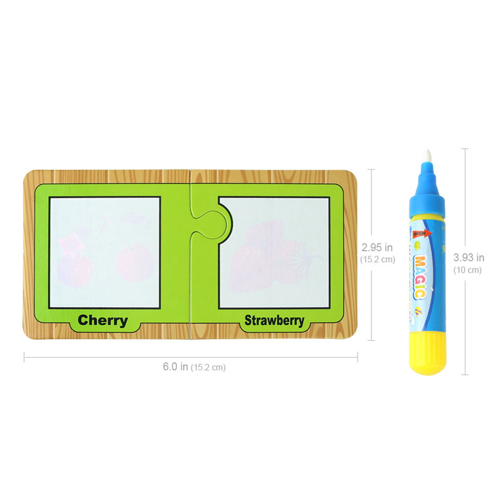 跨境儿童益智早教卡片 水画涂鸦字母认知卡片 字母水畫卡儿童涂鸦