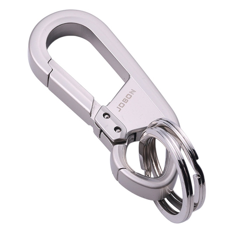 Jobon中邦の鍵は高級な男女の腰掛け式のアイデアの双環の金属の亜鉛合金の自動車の鍵のボタンを掛けます。