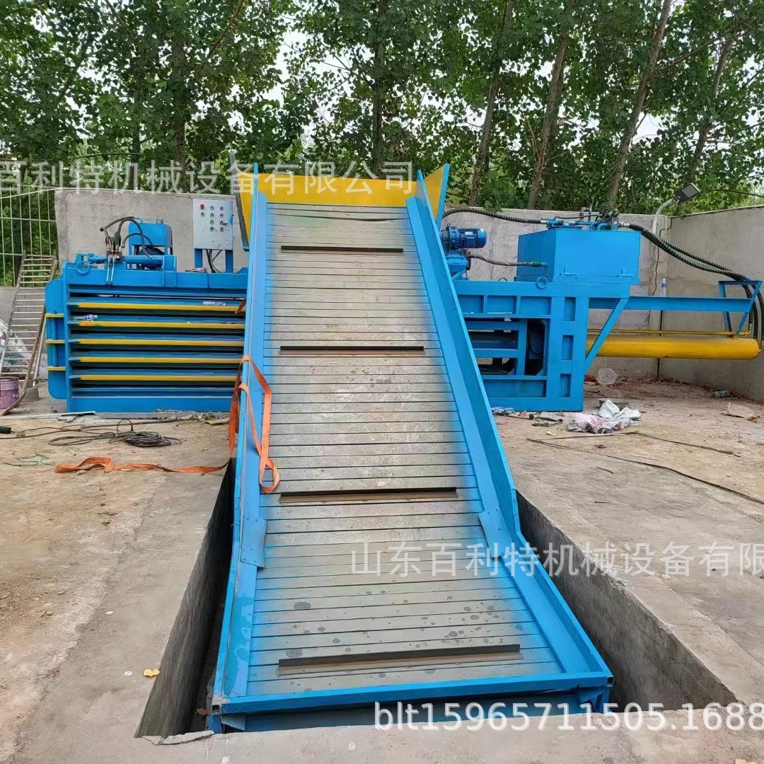 废纸打包机全自动编织袋吨袋压缩打捆机卧式大型压包机金属压块机