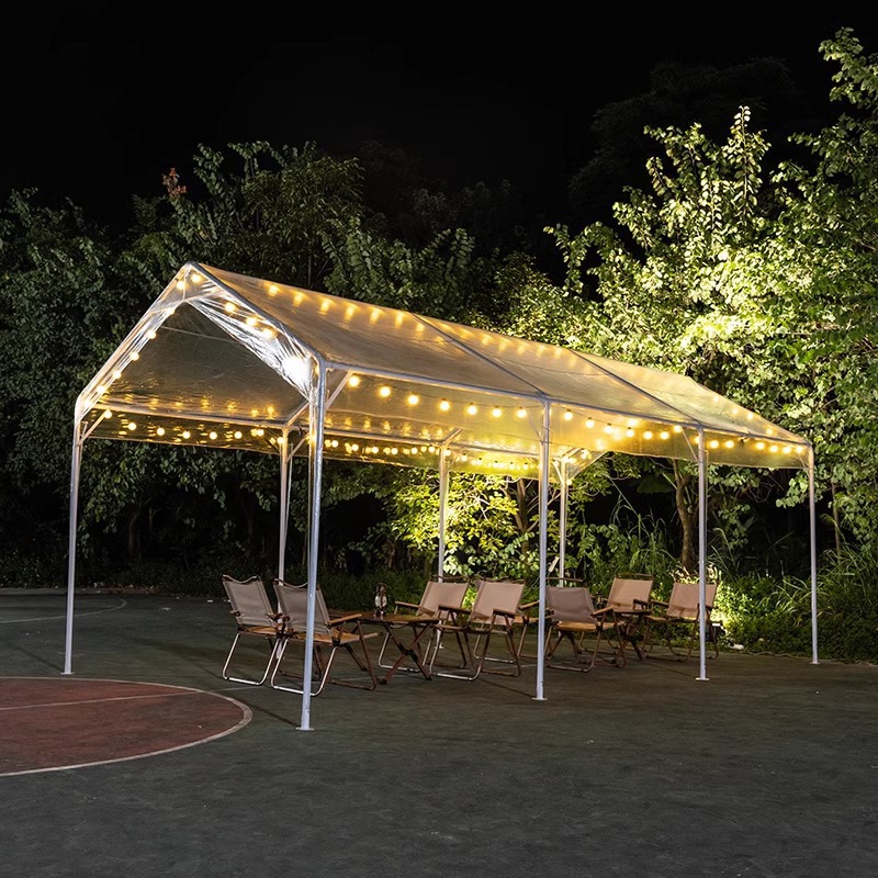 3Mx5M 스프레이 어닝 완전 투명