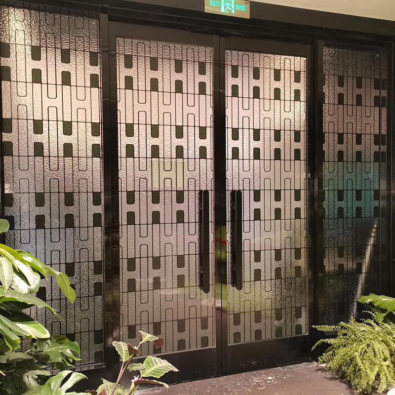 Stainless Steel Floor Spring Door Hotel Shopping Mall Restaurant Club Split Door Sales Department Luxury Glass Door Stainless Steel Floor Spring Door Hotel Shopping Mall Restaurant Club Split Door Sales Department Luxury Glass Door