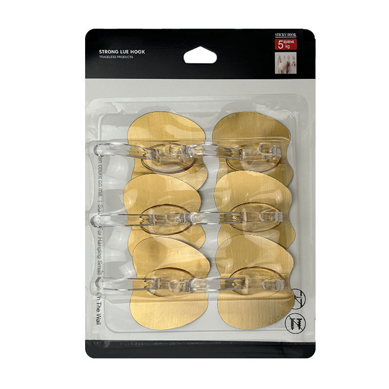 Self-Adhesive Traceless Punch-Free Gold Brushed Hooks for Clothes and Hats Strong Adhesive Hooks for Hanging Clothes and Hats Behind the Door Export Apple Self-Adhesive Traceless Punch-Free Gold Brushed Hooks for Clothes and Hats Strong Adhesive Hooks for Hanging Clothes and Hats Behind the Door Export Apple