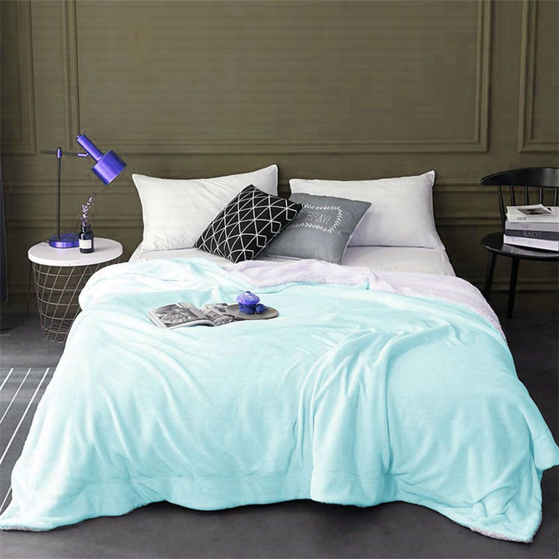 Cachemira de franela cordero de coral mantas mantas edredones sábanas gruesas mantas de lana sola persona doble mantas de aire acondicionado invierno