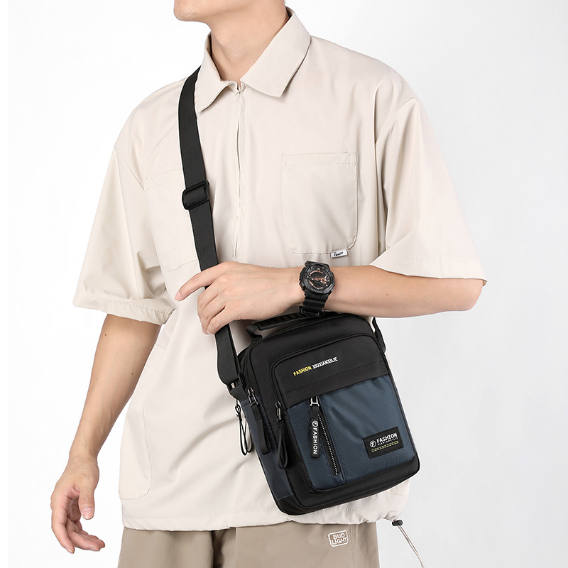 Bolso de hombro de hombre, bolso de hombro casual, bolso de moda, bolso de hombre, bolso vertical de negocios, mochila de viaje