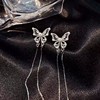 Small design silver needle, universal earrings, silver 925 sample, trend of season, bright catchy style, simple and elegant design, light luxury style