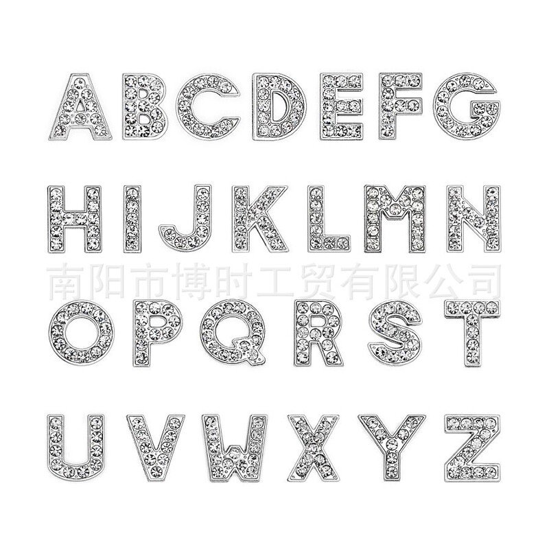 8mm rhinestone beads diy English letters suitable for DIY Bracelet Wristband jewelry accessories wholesale 8mm rhinestone beads diy English letters suitable for DIY Bracelet Wristband jewelry accessories wholesale