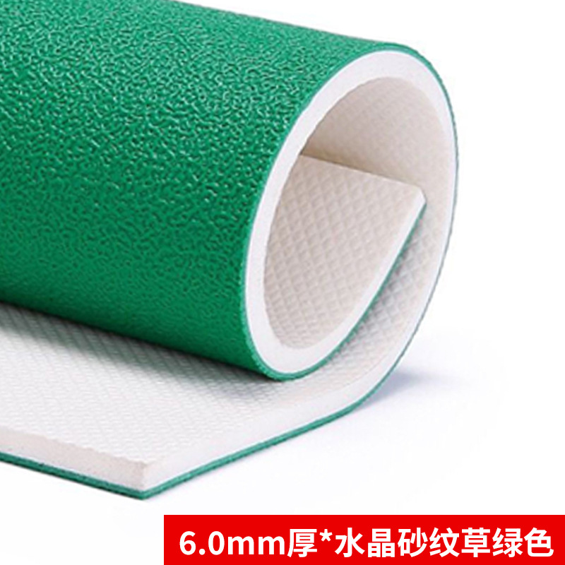 6.0mm 두꺼운 크리스탈 모래 곡물 잔디 녹색/1.8m 너비