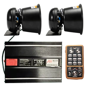 Wireless siren speaker 400W megaphone high-pitched alarm speaker AS7200N-2+ round mouth speaker