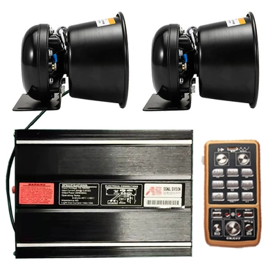 Wireless siren speaker 400W megaphone high-pitched alarm speaker AS7200N-2+ round mouth speaker
