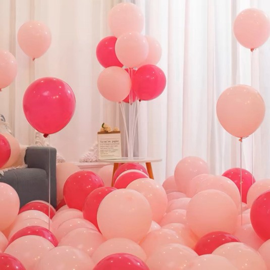Balón de macarón para niños de cumpleaños al por mayor decoración escenario de diseño rosa una variedad de color globo grueso