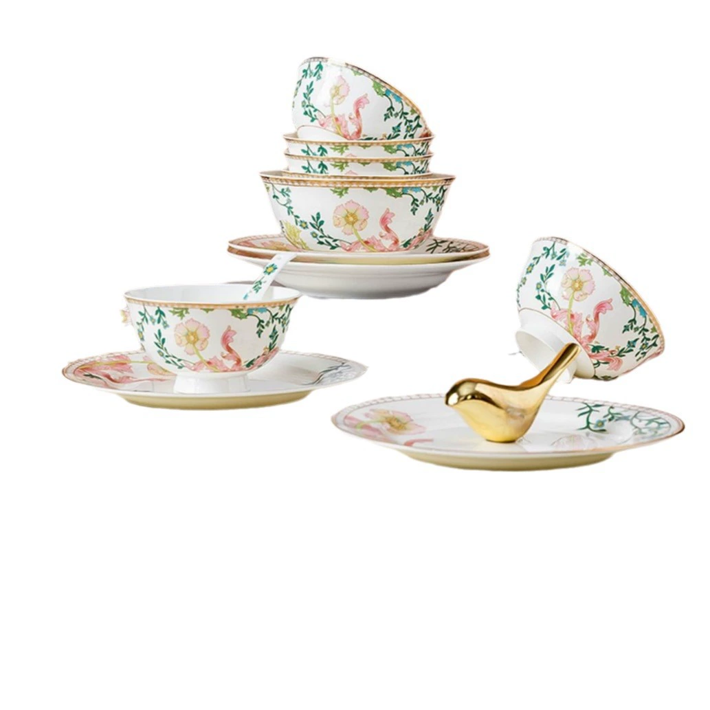 闲云居 Jingdezhen кость porcelain посуда набор британский легкий люкс маленькие свежие блюда дома