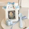 Blue and white jade guinea dog card holder