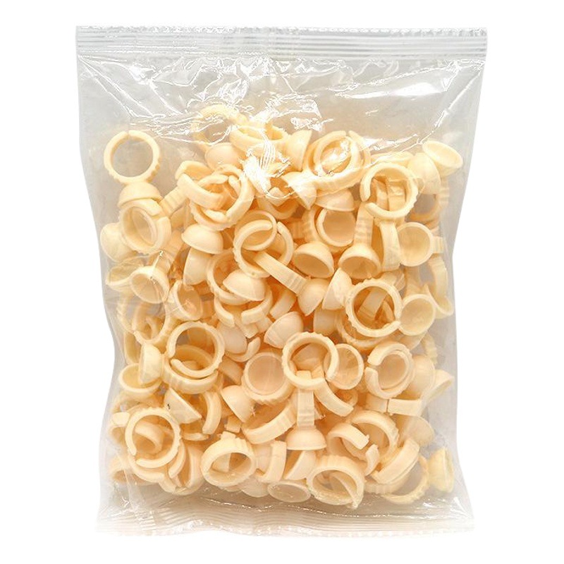 100 silicone pigment ring Cup Korean tattoo disposable fog eyebrow eye lip supplies tools