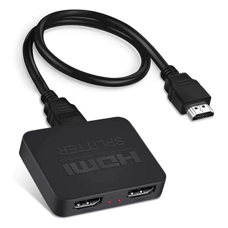 HDMI allocation device one points, two 4K mini mini HDMI, one in two outlets high -definition videos, the same screen, four