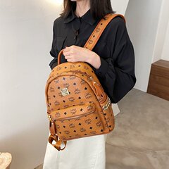メーカー卸売 MOM バックパック韓国ファッション PU レトロクラシック老眼バックパックレターリベットレディバッグ