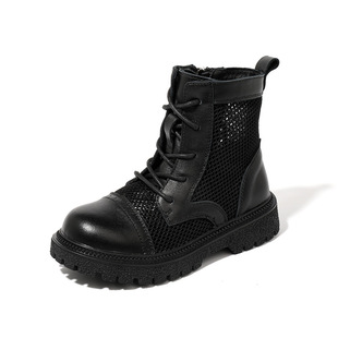 Children's Mesh Hollow Martin Boots for Girls 2025 Spring and Summer Thin Mesh Boots Breathable Sandals Boys' Short Boots Dropshipping