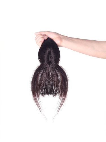 3D French air bangs wig female head replacement natural wig piece seamless simulation repair hair fake bangs