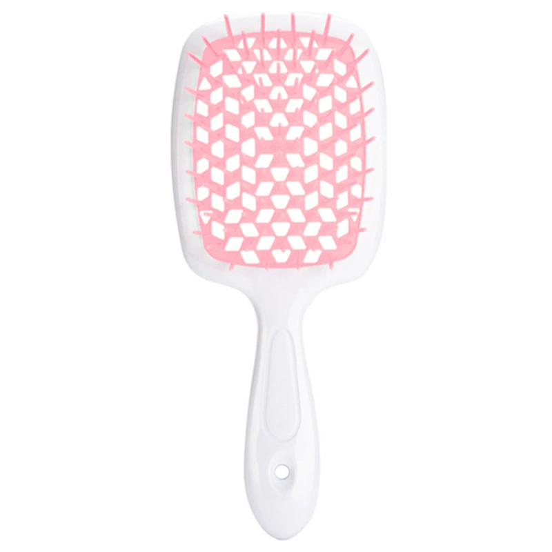 Scalp massaging paddle brush, lightweight detangling, volume‑adding