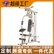 挂片单人站家用组合健身器材多功能推胸训练器高低拉训练器批发