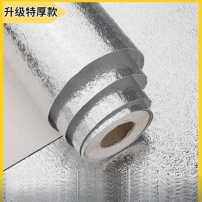 厚みのあるキッチン防水および耐油ステッカー耐火性および耐高温性引き出しキャビネットストーブ改修防湿デスクトップ壁紙|undefined