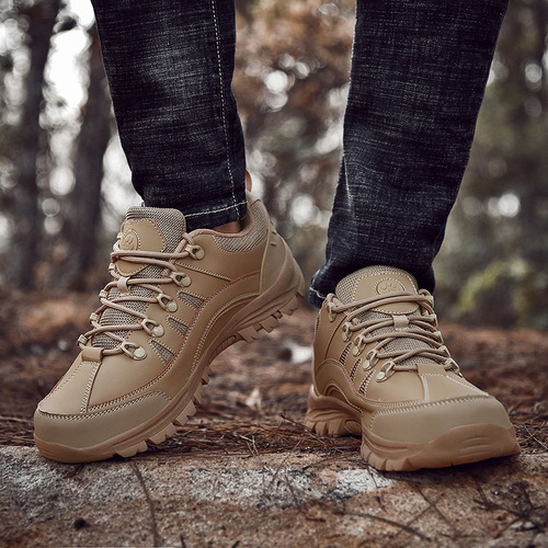 Cross-border large size 49 low-top casual men's shoes, anti-slip and wear-resistant outdoor work shoes for men, camping, hiking, climbing shoes for men