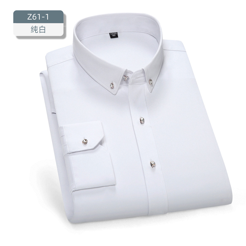 Camisas de novio y padrinos de boda para hombre, estilo coreano, con botones de diamante, manga larga, corte ajustado, colores brillantes, ropa para hombre, camisas para bar y discoteca. image 8