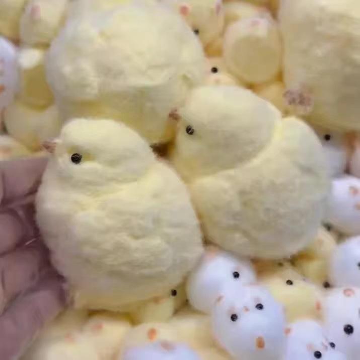 硅胶小鸡捏捏乐手工鸡仔制作散鸡发泄解压毛绒玩具减压|undefined