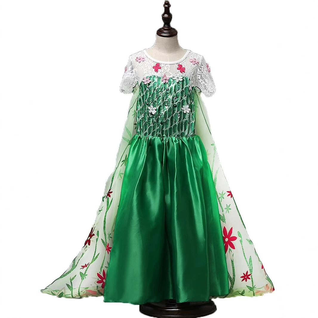 Children's small princess costume, suit, dress, European style, cosplay, “Frozen”