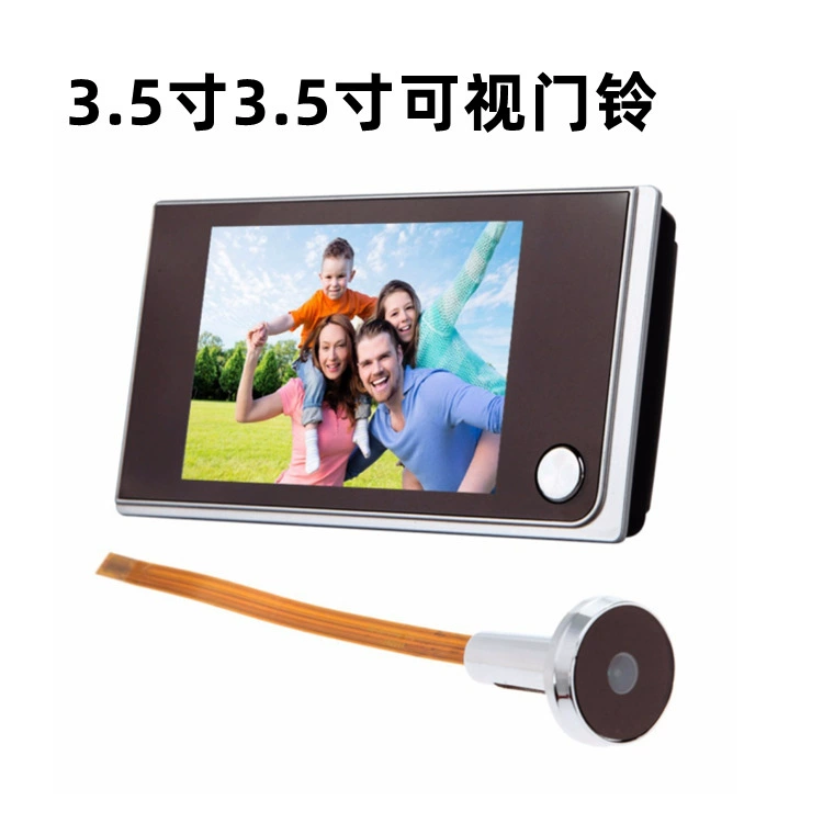 3,5-дюймовый цифровой дверной звонок с электронным монитором 520A интеллектуальный дверной звонок камера с широким полем зрения