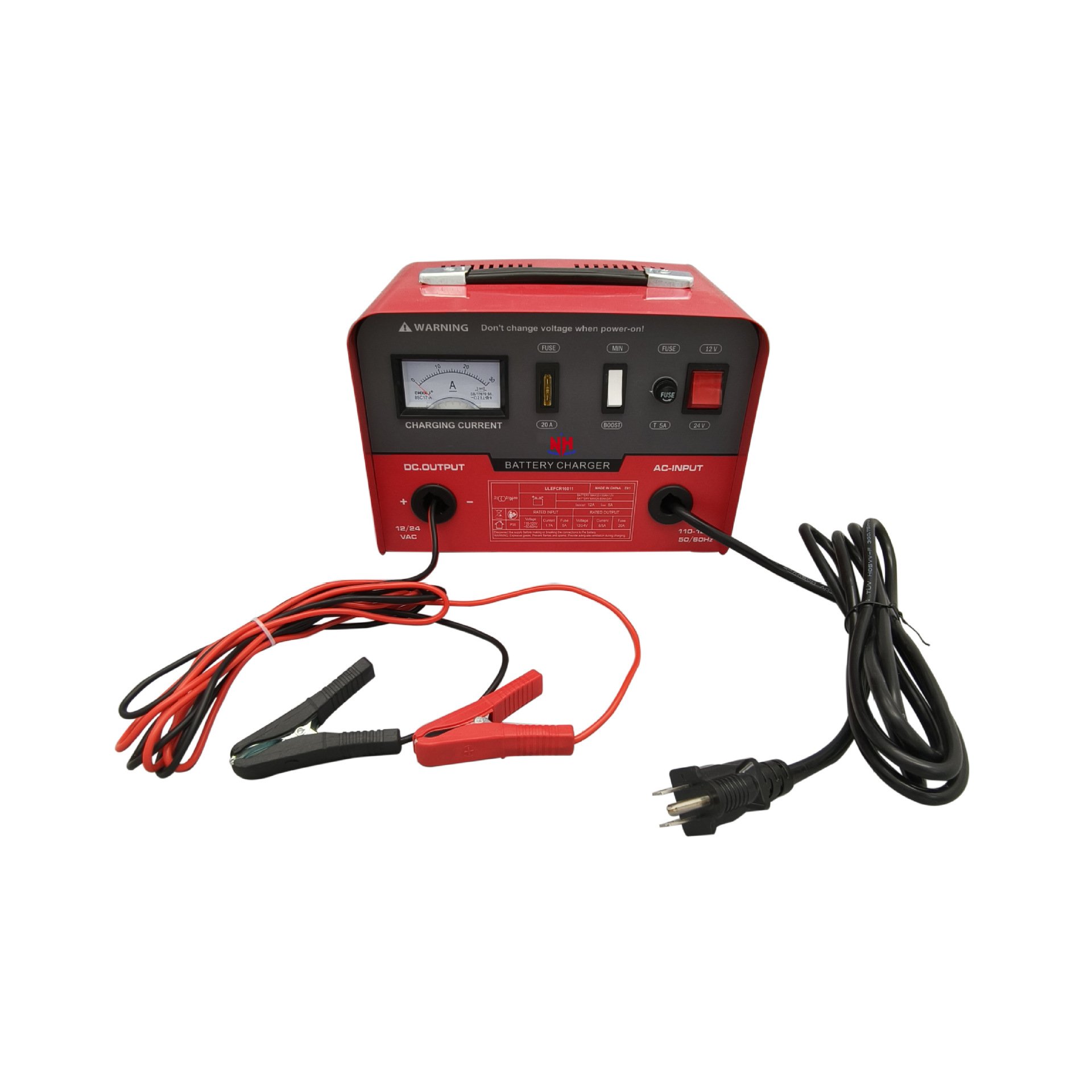 CB-15铁壳汽车电瓶充电器110V应急启动电源智能维护铅酸电池