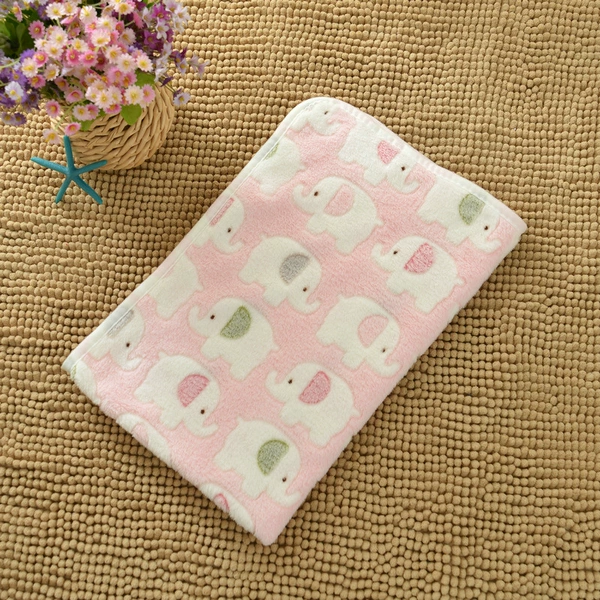 Elephant pink blanket