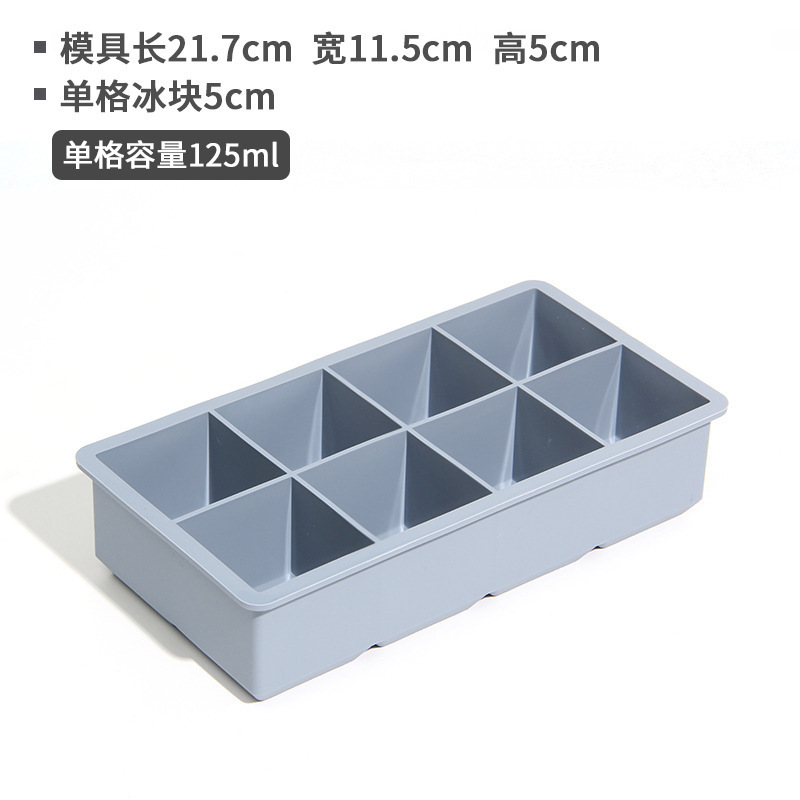クリエイティブなシリコン 6 コンパートメント製氷皿家庭用キッチン冷却製氷皿シリコン 6 コンパートメント製氷皿製氷機大型アイスキューブ|undefined