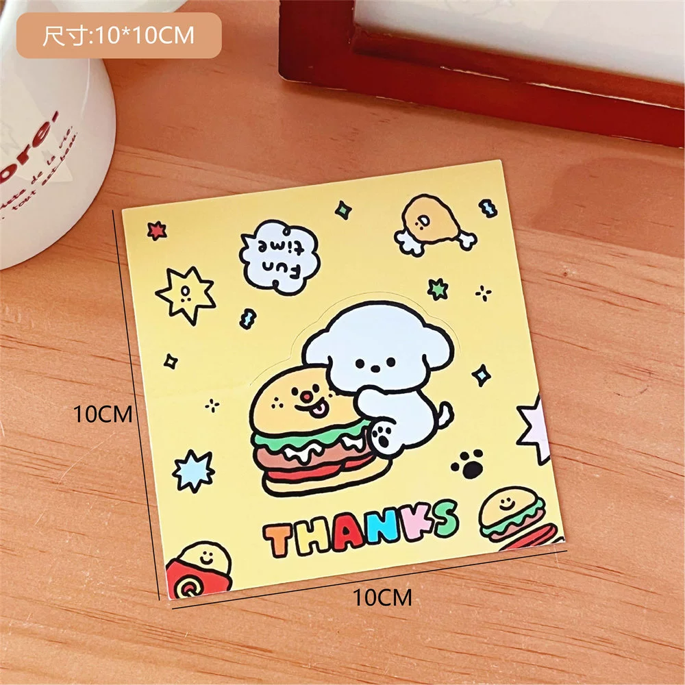 Card Tengyi licensed cute puppy foldable head & back card, gift packaging, 14×9.5 cm