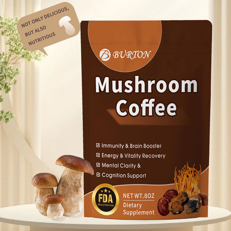 Cross-Border Mushroom Instant Coffee Mushroom Coffee Hot Export Supports Oem Wholesale Cross-Border Mushroom Instant Coffee Mushroom Coffee Hot Export Supports Oem Wholesale