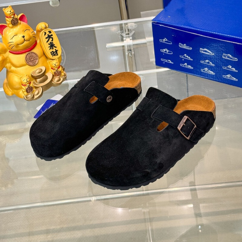 情侣款男款女款真皮女士套脚乐福鞋豆豆鞋一脚蹬懒人鞋潮凉鞋拖鞋|undefined