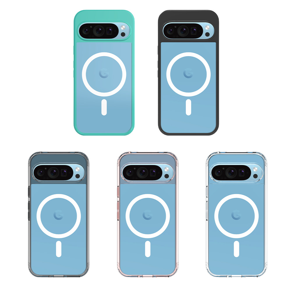 2.0mm de espesor transfronterizo para Google Pixel10 Pro absorción magnética transparente TPU + PC a prueba de caídas 9A fábrica de caso de teléfono móvil