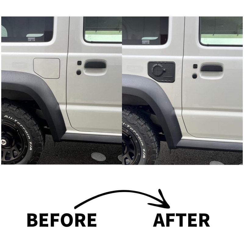 Suitable for 3-Door and 5-Door Suzuki Jimny Jc74 Jb74Xl Modified Black Warrior 3D Fuel Tank Cap Decoration
