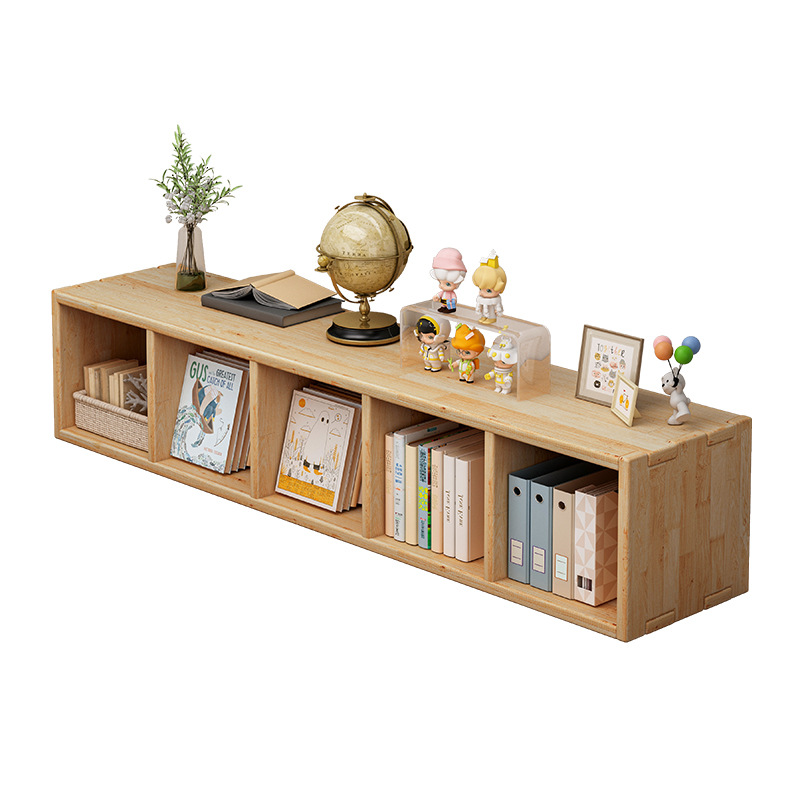 Gabinete de televisión de madera sólida estante de libros de piso integrado armario para la sala de estar armario contra la pared armario de almacenamiento gabinete de celosía gabinete bajo